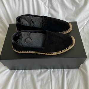 Saint Laurent Black suede espadrilles size 39.5